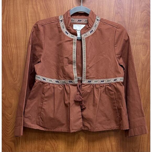 Madewell Embroidered Jacket Size XXS Tie Waist Castle Core EUC - Picture 10 of 10